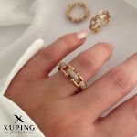 انگشتر مدل تیفانی نگین‌دار ژوپینگ