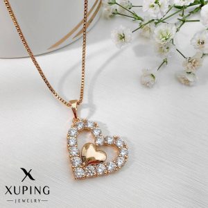 پلاک قلبی دور نگین ژوپینگ