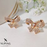 گوشواره میخی پاپیون نگین دار ژوپینگ