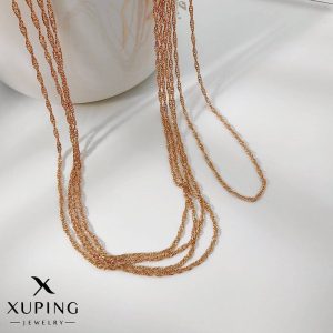 زنجیر ظریف مدل پیچ طرح طلا ژوپینگ