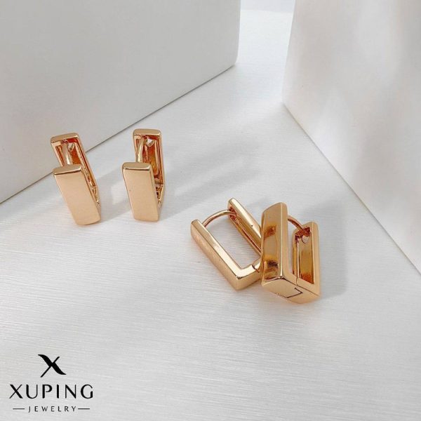 گوشواره مینیمال مستطیلی ژوپینگ