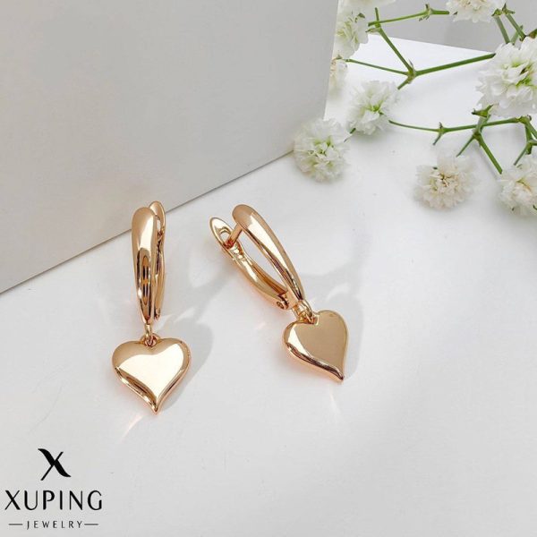 گوشواره آویز قلبی ژوپینگ اصل