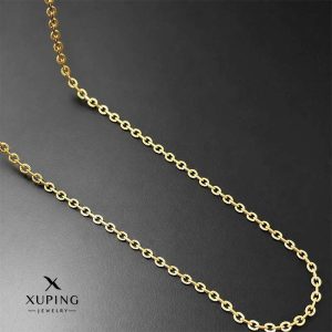 زنجیر حلقه ای تراش طرح طلا از برند ژوپینگ