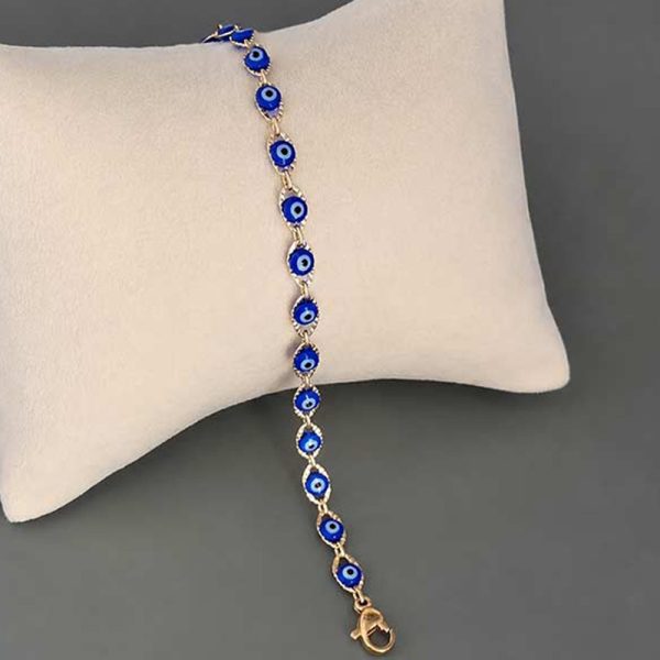 دستبند طرح طلا چشم نظر ژوپینگ