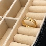 حلقه آینه ای نگین دار از برند ژوپینگ