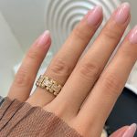 انگشتر طرح طلا نگین دار ژوپینگ
